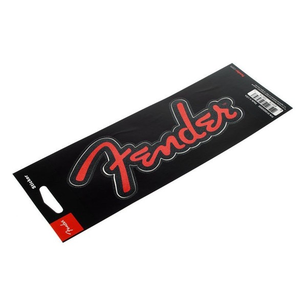 Fender Logo Sticker Red Glitter