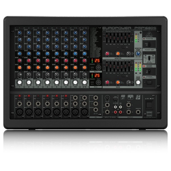 Behringer PMP1680S Europower - control overview