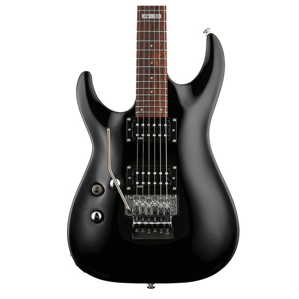 DISC ESP LTD MH-50 Electric Guitar Left Handed, Black at Gear4music