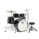 Gretsch Energy 20"-Schlagzeug mit Hardware & Paiste 101 Set, Schwarz