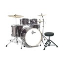 Gretsch Energy 22"-Schlagzeug mit Hardware & Paiste 101 Set, Grey Steel