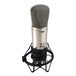 B-2 Pro Condenser Microphone, Front Angled Right With Shock Mount