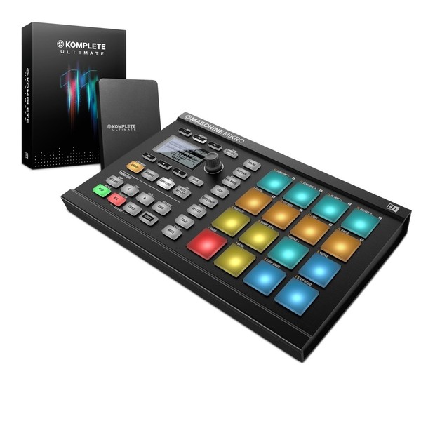 Native Instruments Maschine Mikro MK2 with Komplete 11 ULT, Black - Bundle