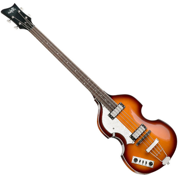 Hofner Ignition Left Handed Violin Bass, Sunburst