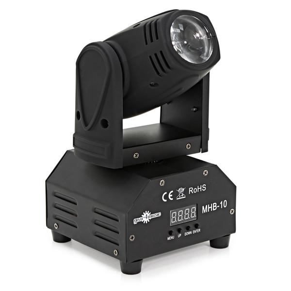 10W Mini Moving Head Beam Light by Gear4music