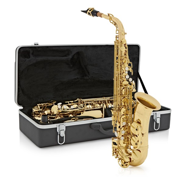 Alto Saxophone by Gear4music, Light Gold NEW