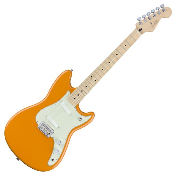 Fender Duo-Sonic Electric Guitar, MN, Capri Orange