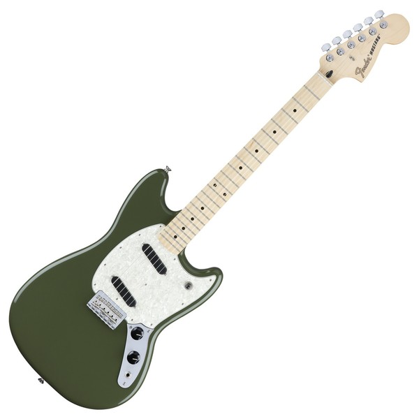 Fender Mustang Electric Guitar, MN, Olive