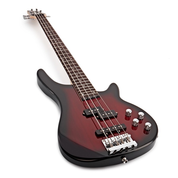Chicago Electric Bass Guitar + Amp Pack, Black