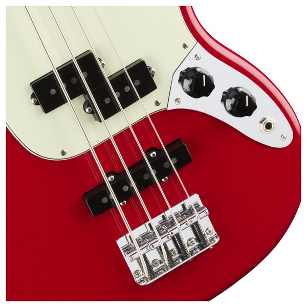 DISC Fender Mustang Bass Guitar, Torino Red at Gear4music