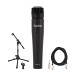 SubZero Dynamic Instrument Mic with Cable and Low Mic Stand