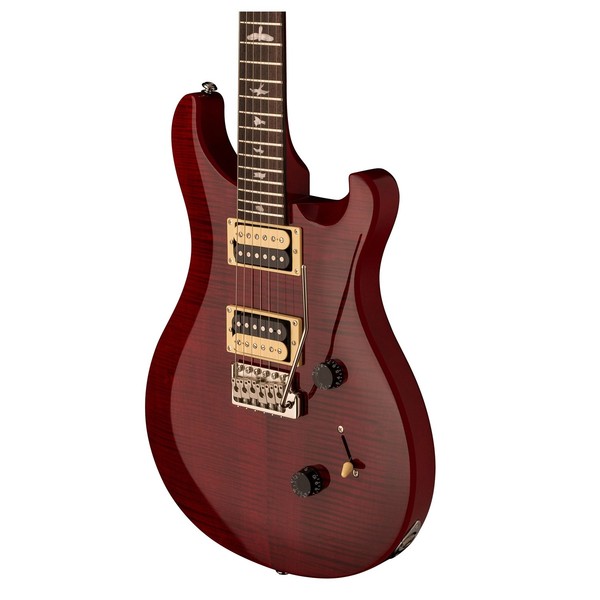 DISC PRS SE Custom 24 Electric Guitar, Scarlet Red (2017) at