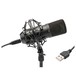 Tie Studio, Microphone Électrostatique USB à Grand Diaphragme, Noir