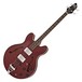 SubZero Detroit Semi Acoustic Bass, Red Wine