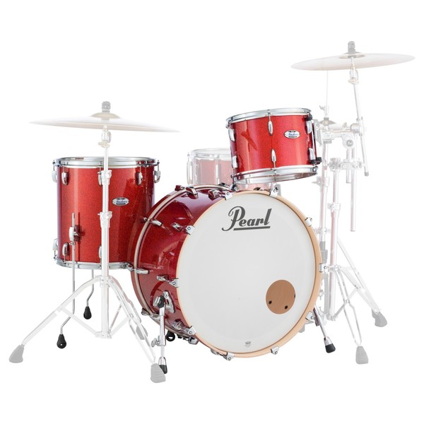 Pearl Masters MCT 24'' 3pc Shell Pack, Inferno Red Sparkle