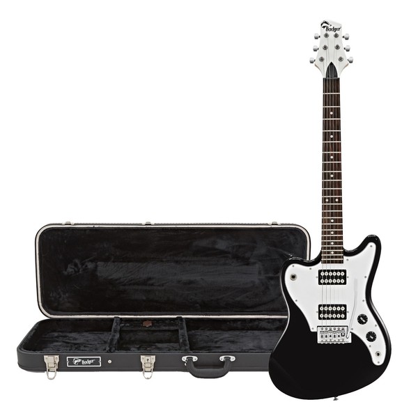 Badger Electric Guitar and Case, Black