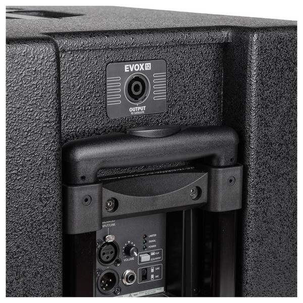 RCF Audio EVOX 12 Active Two Way Array, Subwoofer Handle Retracted 