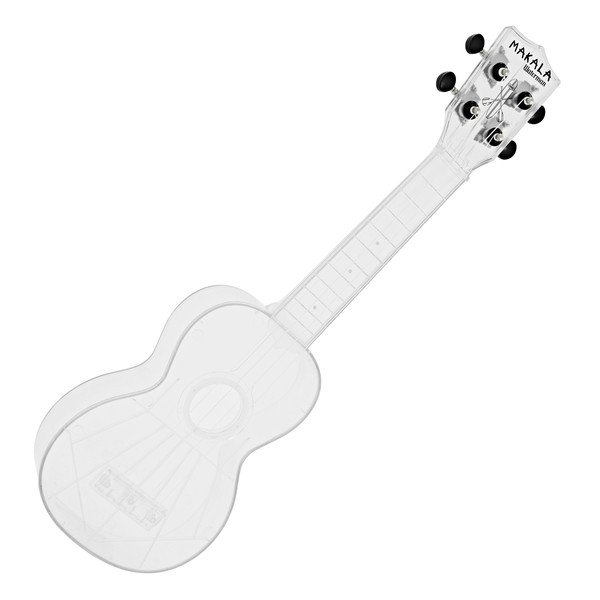 Makala Waterman MK-SWT Soprano Ukulele, Clear Transparent