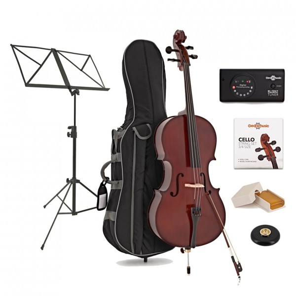 Primavera 100 Cello Outfit, 3/4 With Accessory Pack