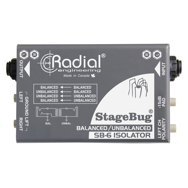 Radial StageBug SB-6 Isolator - Top View