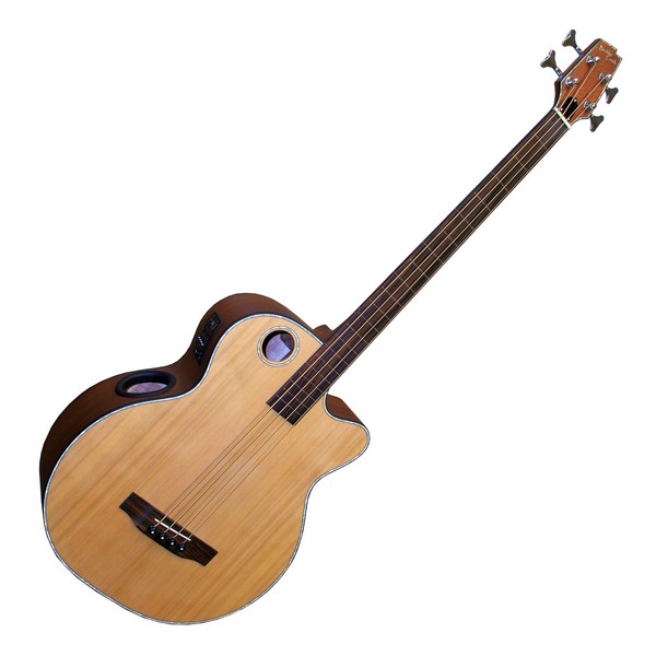 Boulder Creek EBR3 Fretless Electro Acoustic Bass, Natural