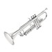 Besson BE110 New Standard Bb Trumpet Package, Silver Plated, Valve Block