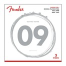 Fender 250L Nickel Plated Steel Ball End Guitar Strings 9-42, 3 Pack