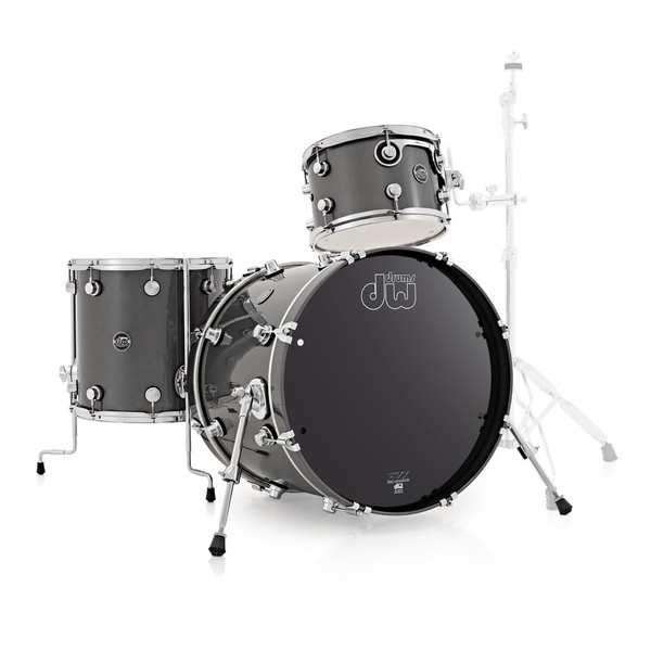 DW Drums Performance Series 24" 3 Piece Shell Pack, Gun Metal