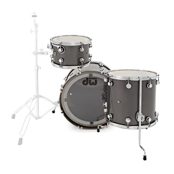 DW Drums Performance Series 24" 3 Piece Shell Pack, Gun Metal