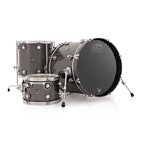 DW Drums Performance Series 24" 3 Piece Shell Pack, Gun Metal