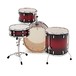 WHD Birch 4 Piece Rock Complete Drum Kit, Red Burst