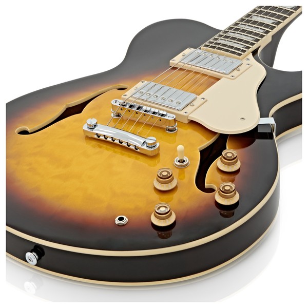 Greg Bennett Royale RL-3 Guitar + SubZero V35RG Amp Pack, Sunburst