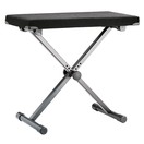 K&M 14076 Wide Keyboard Bench, Fabric, Black