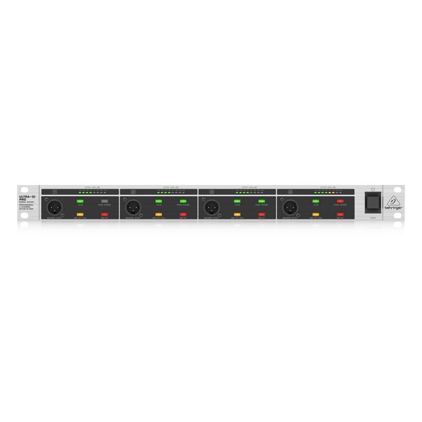 Behringer DI4000 Ultra-DI Pro 4-Channel DI Box, Front View