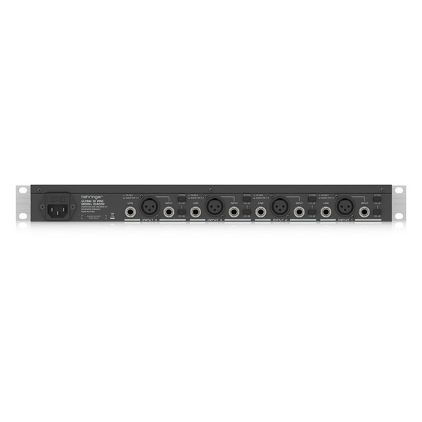 Behringer DI4000 Ultra-DI Pro 4-Channel DI Box, Rear View
