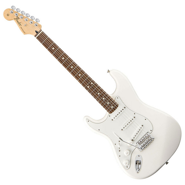 Fender Standard Stratocaster Left Handed Guitar, Arctic White