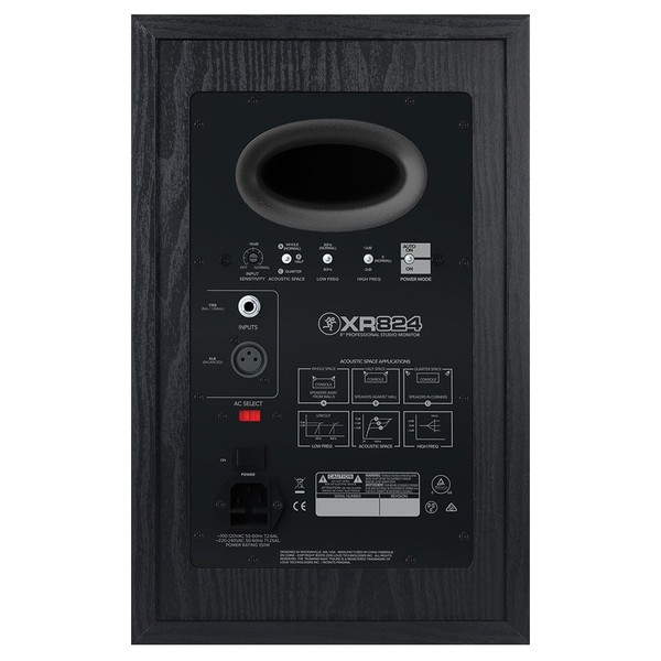 Mackie XR824 Active Studio Monitor - Rear
