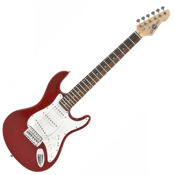 3/4 LA Electric Guitar by Gear4music, Wine Red