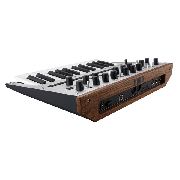 Korg Monologue Analogue Synthesizer, Silver - Angled Rear