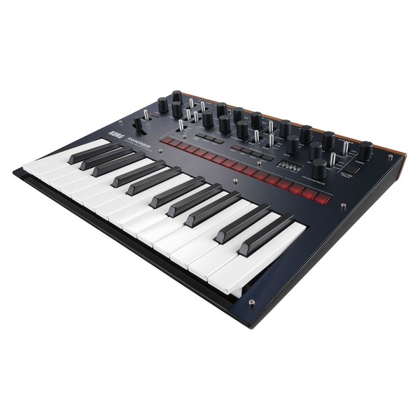Korg Monologue Analogue Synthesizer, Blue - Angled