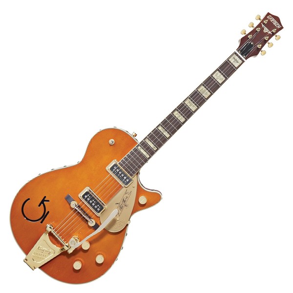 Gretsch G6121-1955 Chet Atkins con Bigsby + Borde de cuero, Mandarina