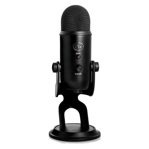 Blue Yeti Blackout USB Microphone - Front