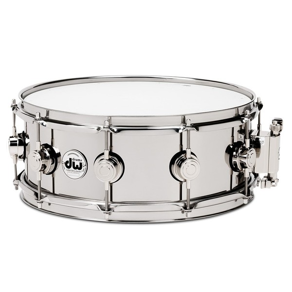 DW Stainless Steel, 13" x 4.5" Snare Drum