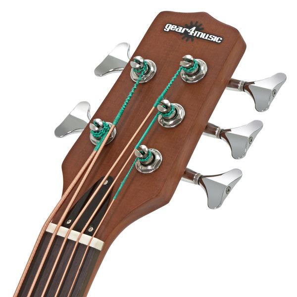 Basso Acustico 5 Corde Gear4music Con Retro Rotondo - Con Pickup Ed Equalizzatore