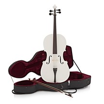 Student 4/4 Størrelse Cello fra Gear4music, Hvit - Nesten Nytt