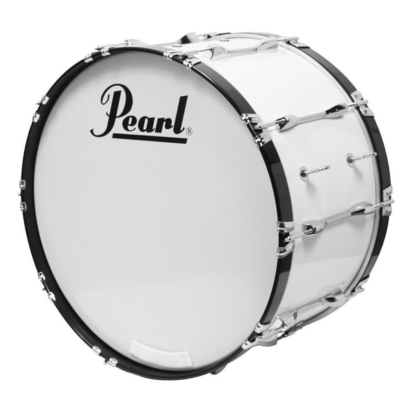 Pearl Competitor 22'' x 14'' Marching Bass Drum, Pure White