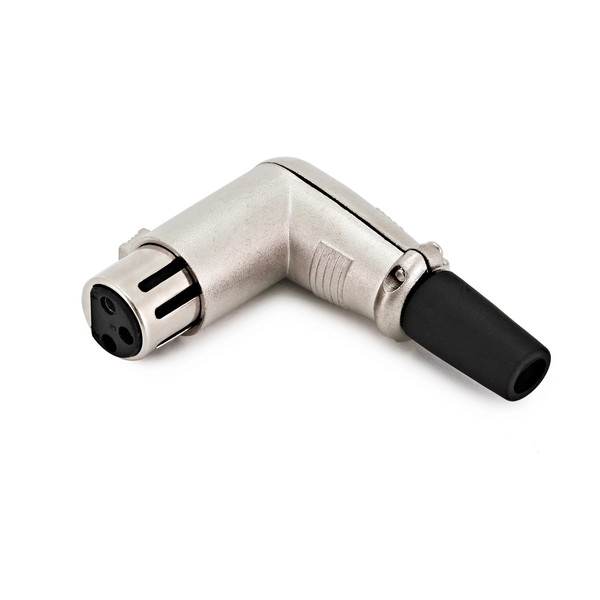 Female XLR Right Angle Connector, by Gear4music