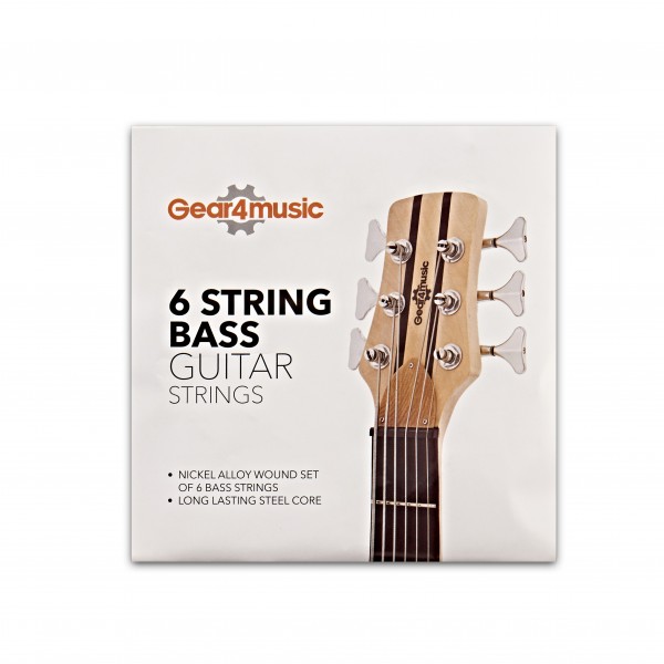 6 String Bass Guitar String Set by Gear4music