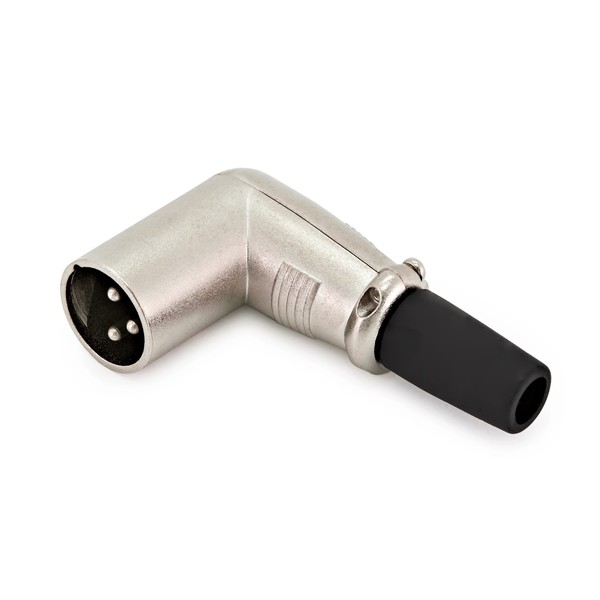 Male XLR Right Angle Connector, by Gear4music
