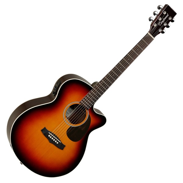 Tanglewood TW7 Super Folk Cutaway Electro Acoustic Guitar, Tobacco